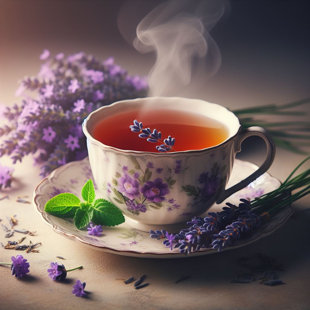 lavender and green tea for relaxation