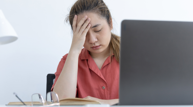 woman tired needing sharper focus and bright eyes